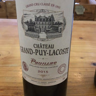 Chateau Grand Puy Lacoste ‘15 Pauillac GC