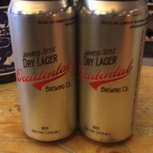 Occidental Brewing Co Japanese style dry lager single