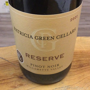 Patricia Green Cellars ‘21 Pinot Noir Reserve