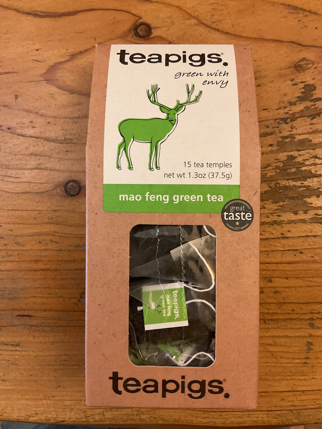 Teapigs mao feng green tea - 15 tea bags