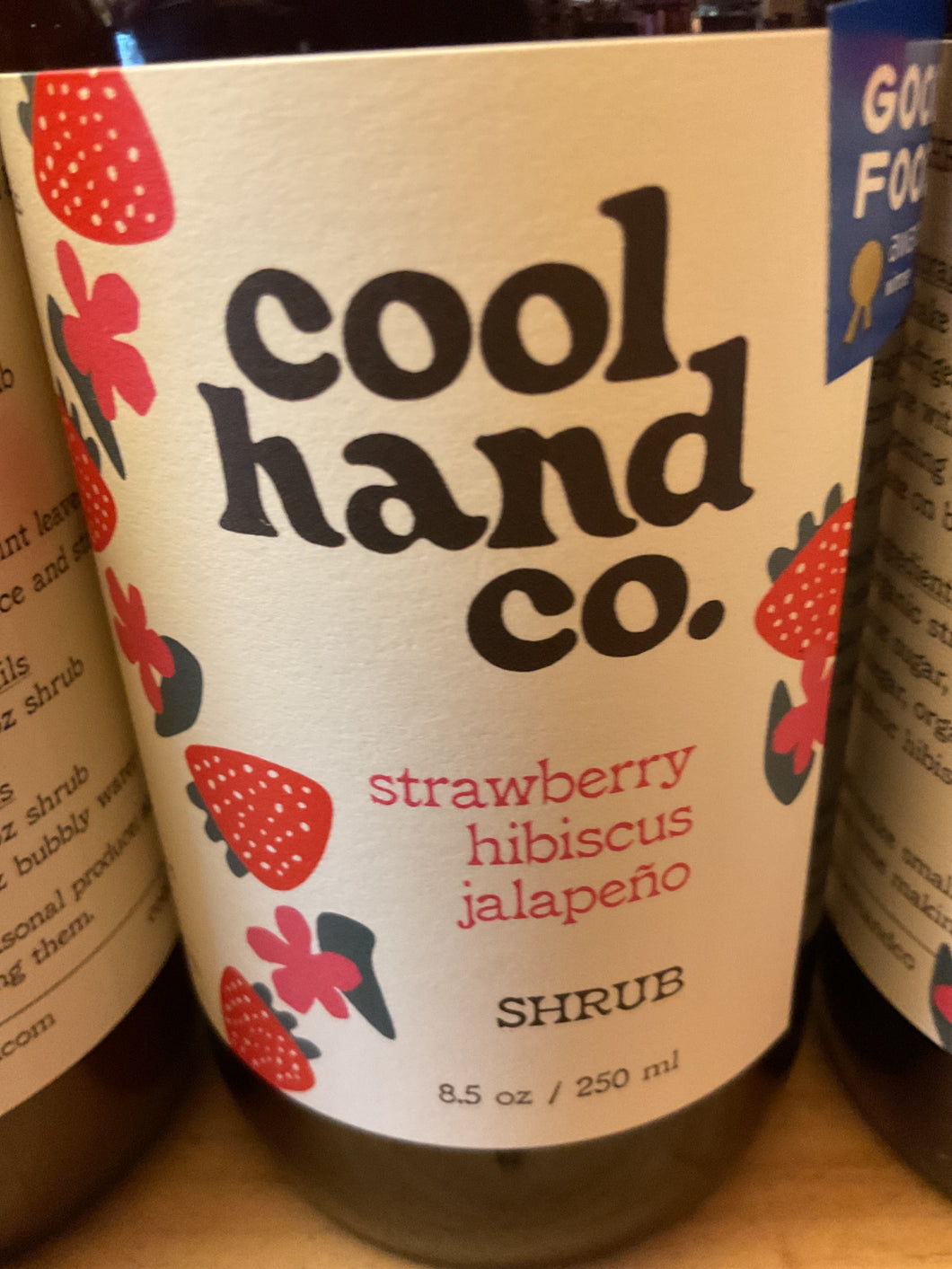 Cool hand co Strawberry hibiscus shrub 8.5 oz