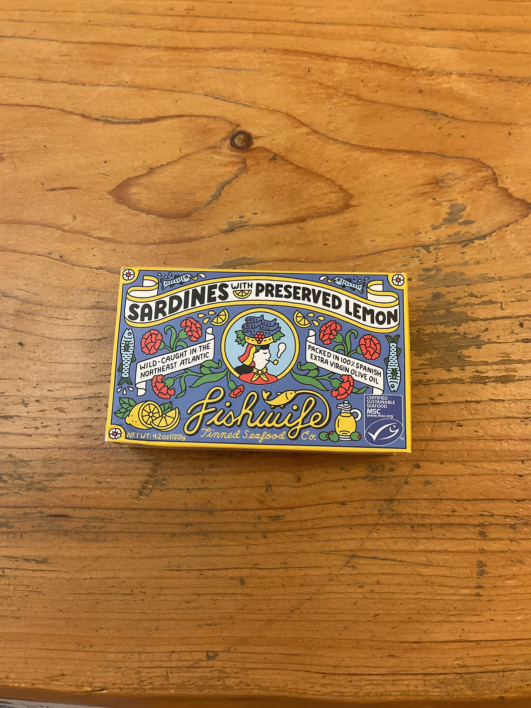 Fishwife sardines with preserved lemon