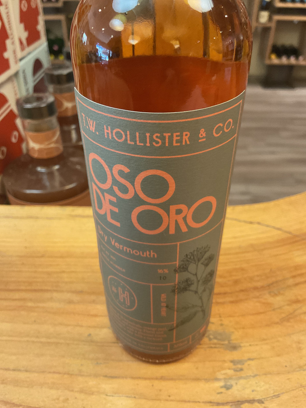 T.W. Hollister & Co Oso de Oro Dry Vermouth 375 ml