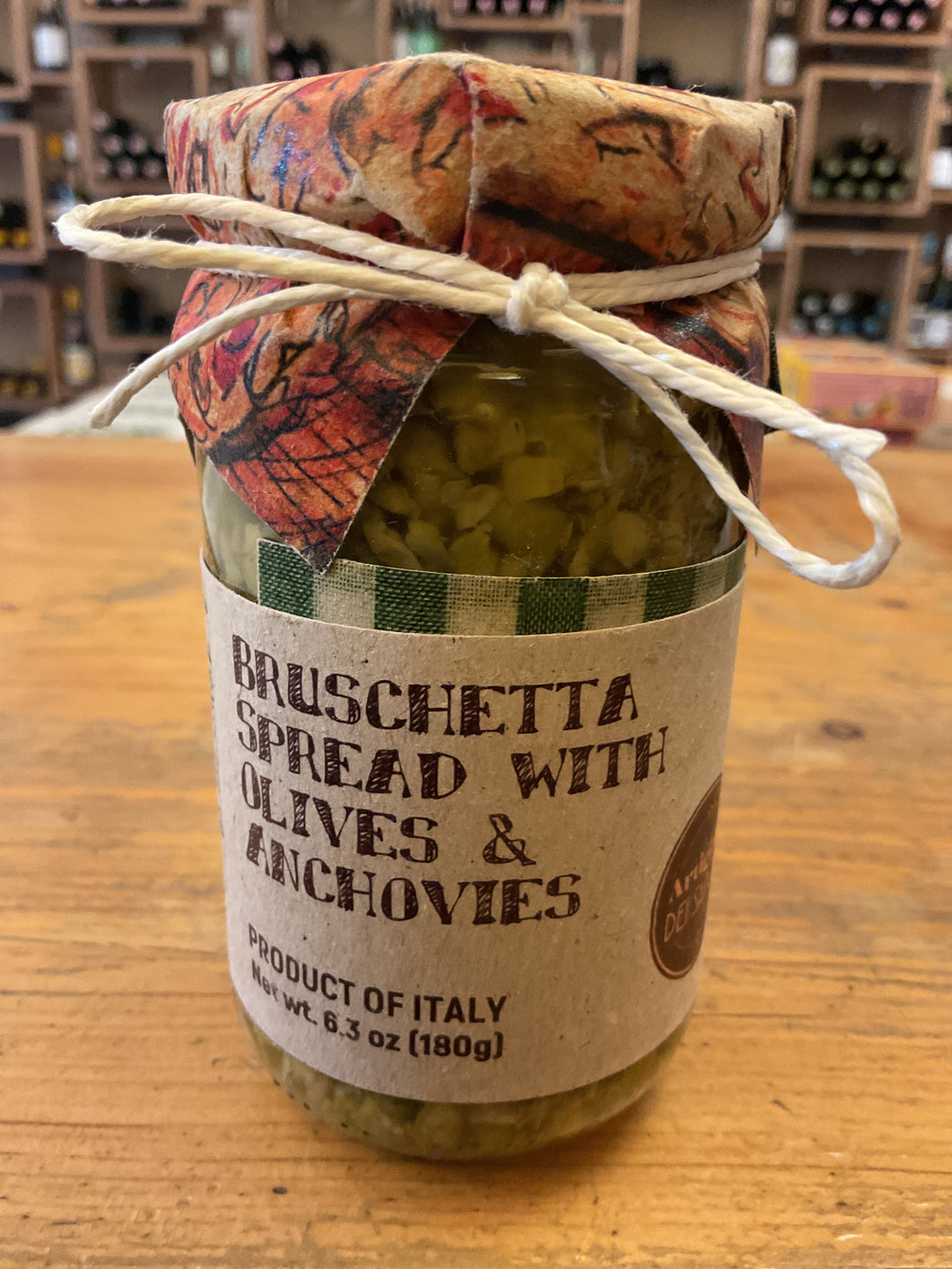 Artigiani dei Sapori Bruschetta Spread with Olives & Anchovies Glass 6.3 oz