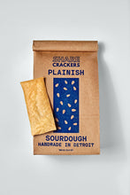 Plainish Sourdough Crackers
