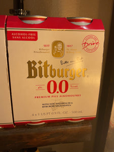 Bitburger drive N/A cans 4 pk