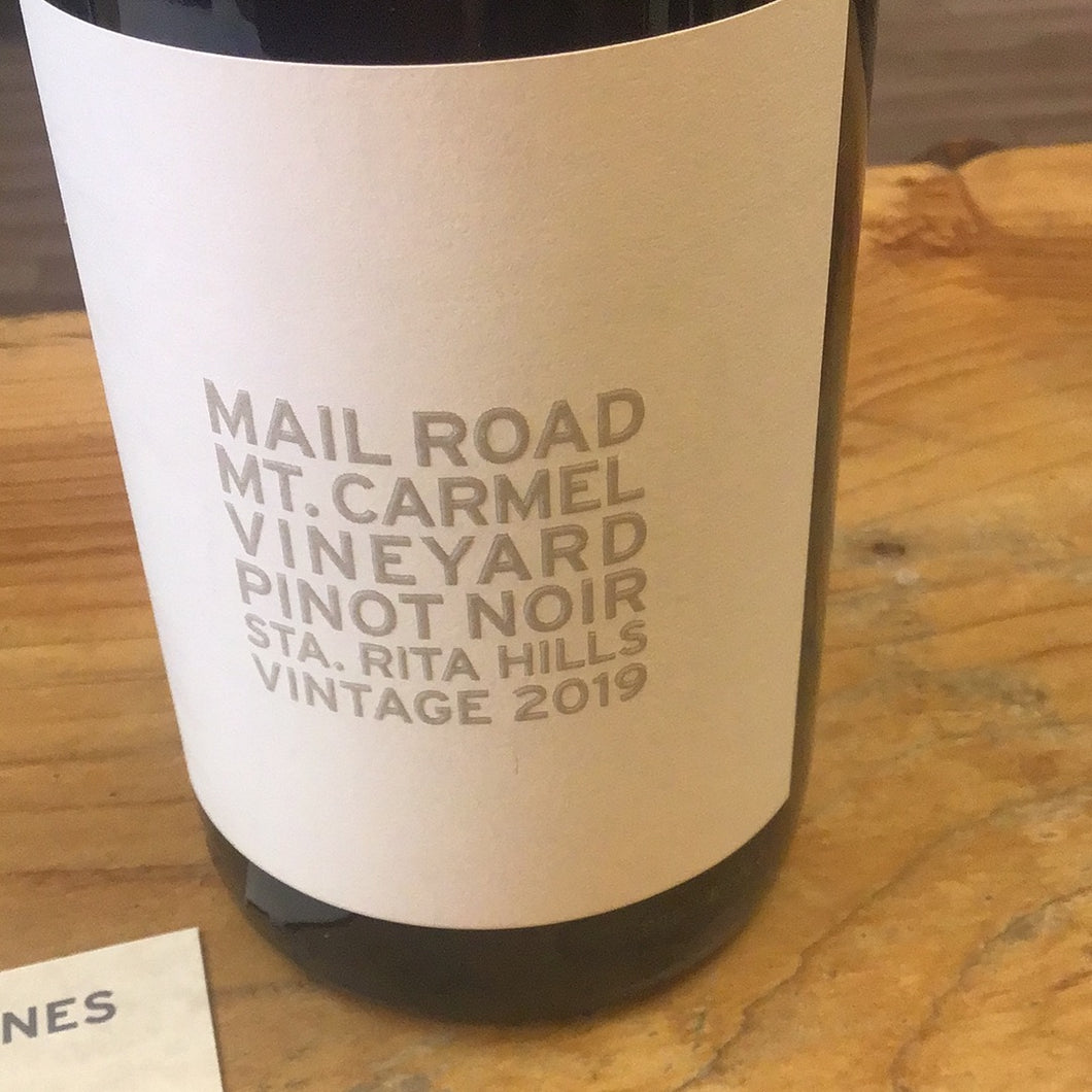 Mail Road ‘19 Pinot Noir Mt. Carmel vineyard