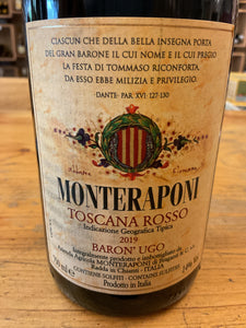 Monteraponi ‘19 Toscana Rosso Baron Ugo
