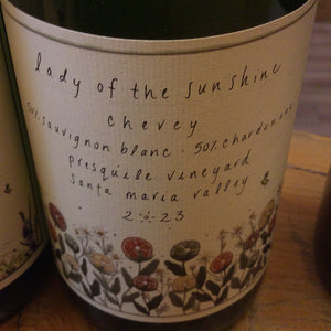 Lady of the Sunshine ‘23 Chevey Sauv Blanc/Chard Blend Presqu’ile Vyd