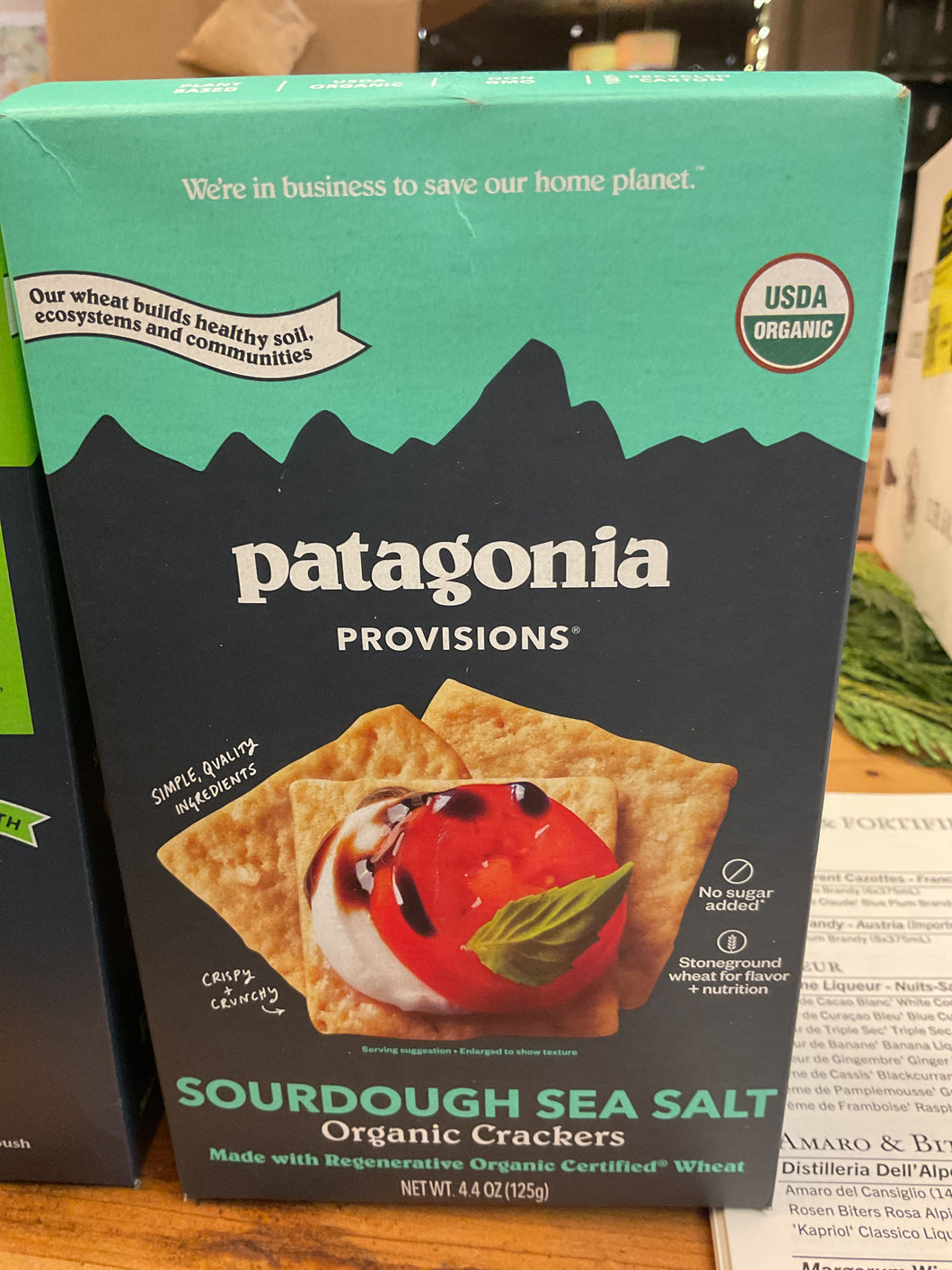 Patagonia Provisions sourdough sea salt crackers