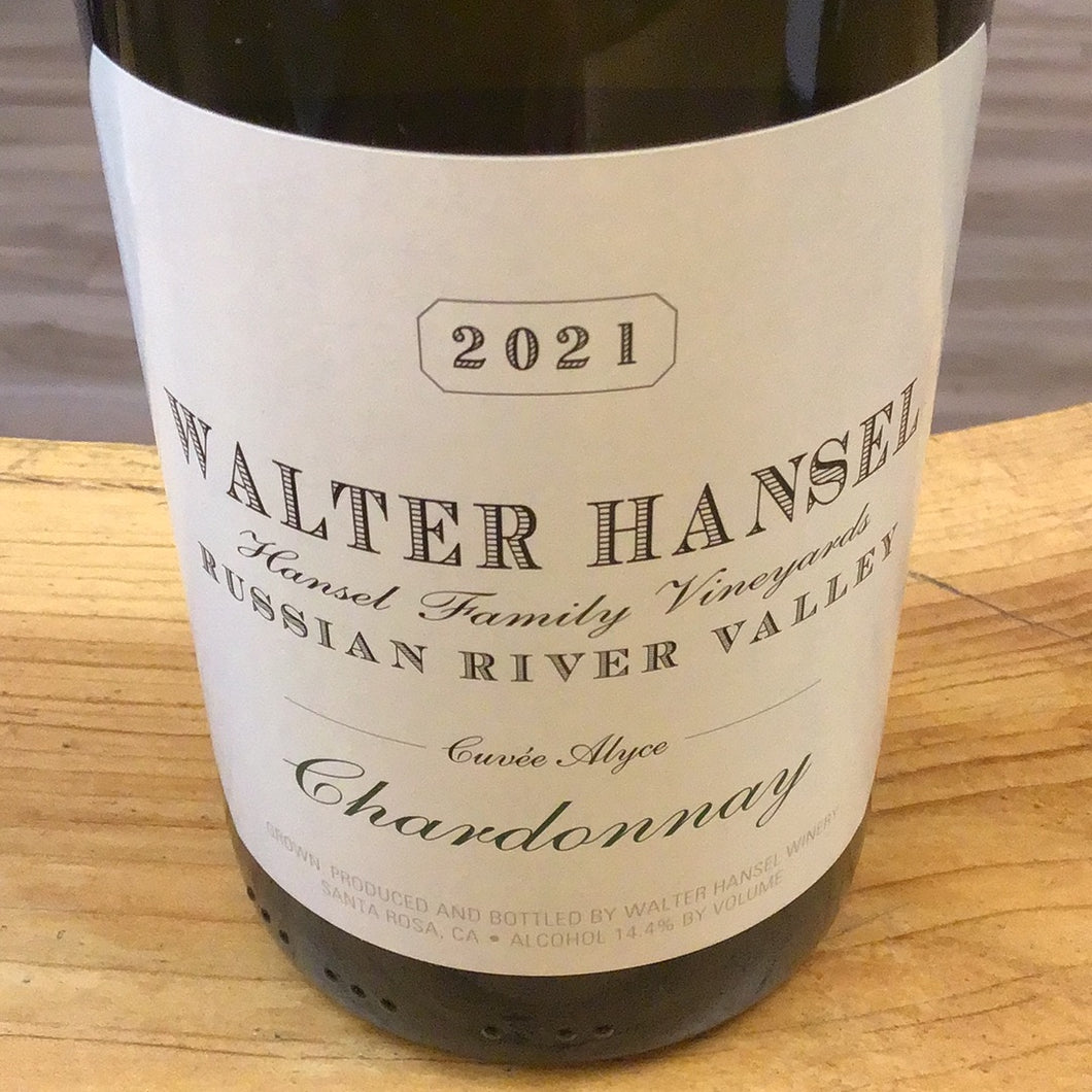 Walter Hansel ‘21 RRV Chardonnay Cuvee Alyce