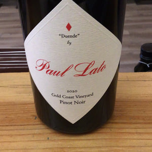 Paul Lato ‘20 Pinot Noir Duende Gold Coast Vineyard