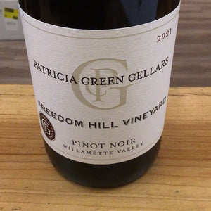 Patricia Green ‘21 Pinot Noir Freedom Hill Vineyard