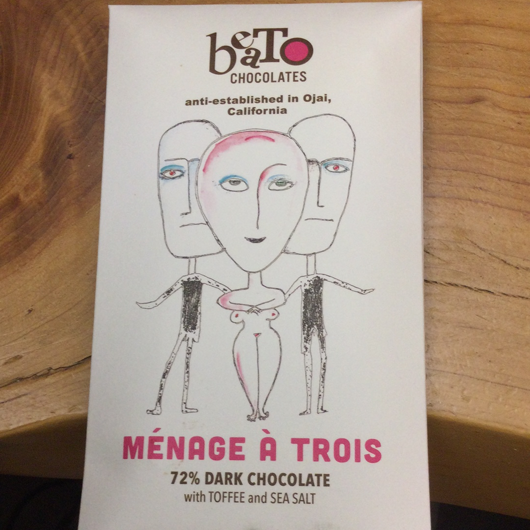 Beato Menage A Trois Chocolate Bar