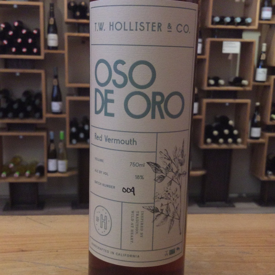 T.W. Hollister & Co Oso de Oro Vermouth